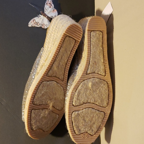 Lanesboro Glitter Espadrille Comfort Wedge Sandals -Size 8.5 NWT - Picture 5 of 12